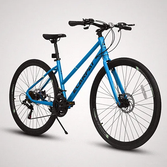 700Cx35 road bike with alloy wheels, 21-speed gear system,disc brakes, wide tire