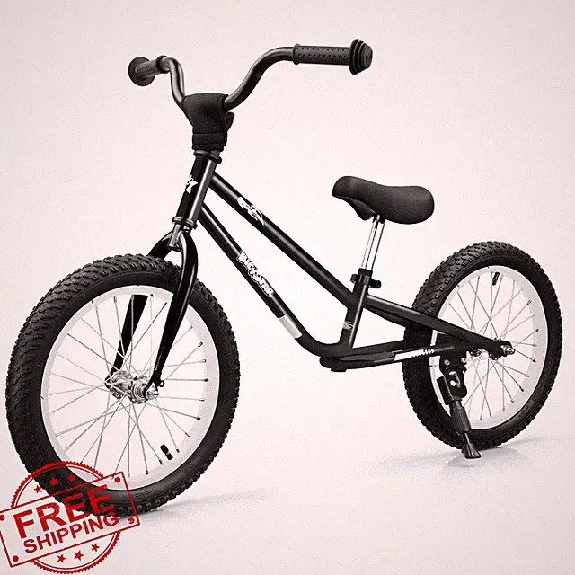 bicystar 16 Inch Balance Bike Black Ages 5-8