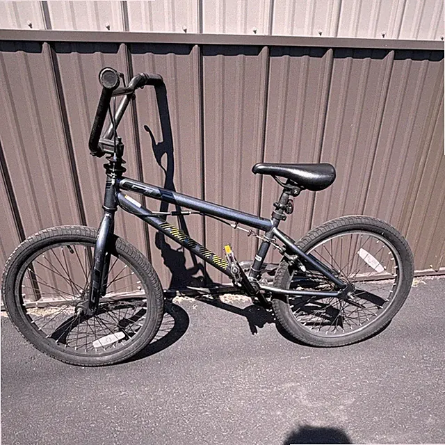 BMX Bike with BMX Bar Handlebar, Reflectors, Pegs, Black