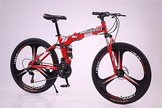 Foldining Outdoor Mountain Bike 26 Inch, 21Speed, Disc brake, CrossCountry Cycle