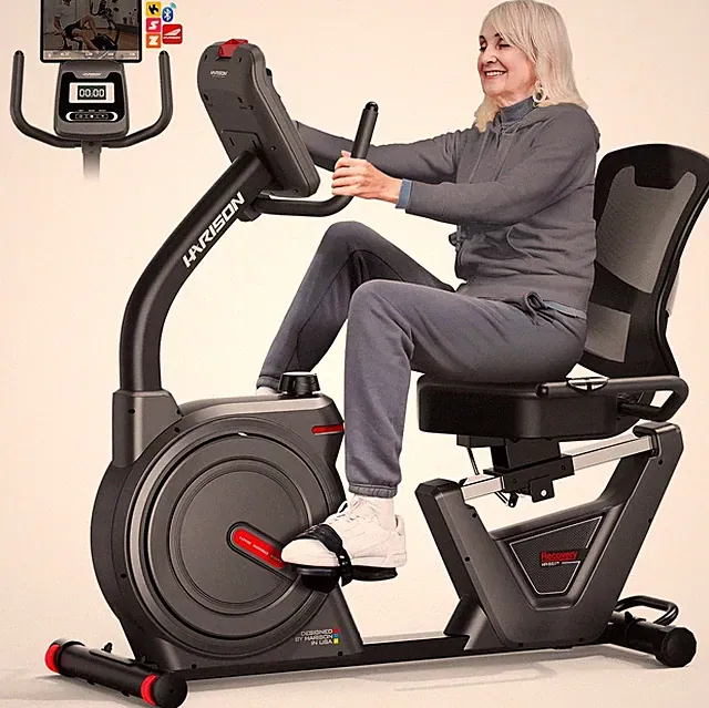 HARISON Semi Commercial Recumbent Exercise Bikes for Home with 450LBS Capacity