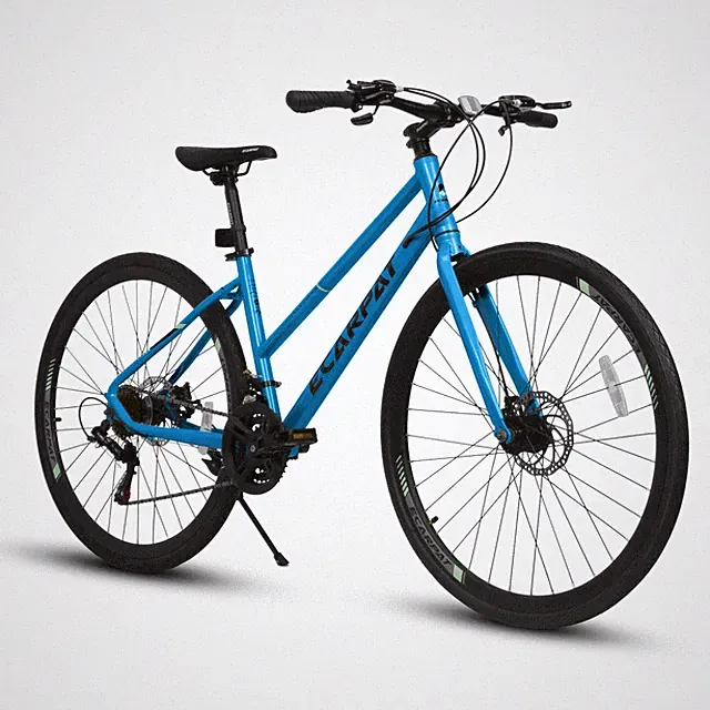 Road Bike 21Speed Aluminum Alloy Wheels Disc Brakes Wide Tires 700Cx35 for Urban