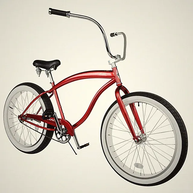 Tracer AVALON 26'' Women Men Beach Cruiser Bike 1 Speed Red MID-RISE HandleBar